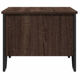 Berkfield Home Coffee Table Brown Oak 75x51x40 cm Engineered Wood - Size: 75 x 51 x 40 cm - thumbnail 6