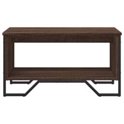 Berkfield Home Coffee Table Brown Oak 75x51x40 cm Engineered Wood - Size: 75 x 51 x 40 cm - thumbnail 5