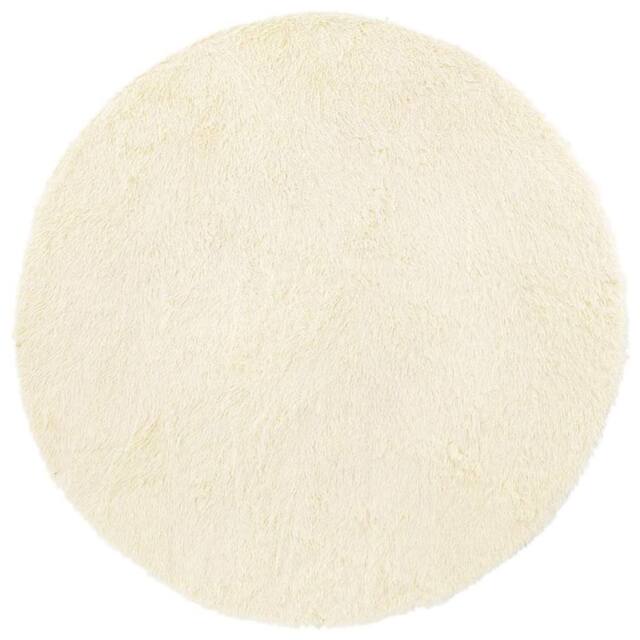 Berkfield Home Shaggy Rug High Pile NAVARRA Cream 240x240 cm Polyester - Size: Medium - image 1