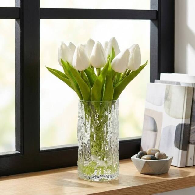 Garden Greatness Faux Closed Tulip Stems In Vase - Size: 1 Pack