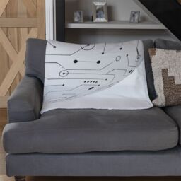 Benjamin Tate Design Circuit Technology Blanket in Natural - Size: 120 cm x 150 cm - thumbnail 2