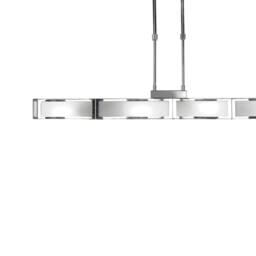 Netlighting Duna GU10 Linear Pendant 4 Light L1 SGU10 Bar Chrome White Acrylic in Grey - thumbnail 5