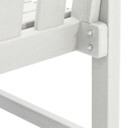 Berkfield Home Garden Dining Chairs 6 pcs White 65.5x55.5x88 cm HDPE - thumbnail 9
