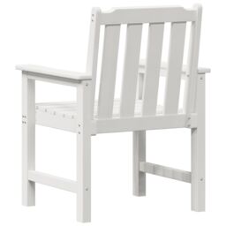 Berkfield Home Garden Dining Chairs 6 pcs White 65.5x55.5x88 cm HDPE - thumbnail 7