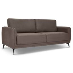 Bravich LTD Brixton 3 Seater Sofa - Modern Fabric Sofa with Steel Legs in Dark Brown - thumbnail 5