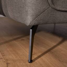 Bravich LTD Brixton 3 Seater Sofa - Modern Fabric Sofa with Steel Legs in Dark Brown - thumbnail 9