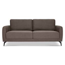 Bravich LTD Brixton 3 Seater Sofa - Modern Fabric Sofa with Steel Legs in Dark Brown - thumbnail 2