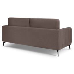 Bravich LTD Brixton 3 Seater Sofa - Modern Fabric Sofa with Steel Legs in Dark Brown - thumbnail 7