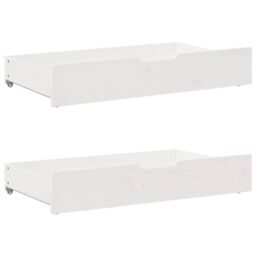 Berkfield Home Daybed with Drawers without Mattress White 90x190 cm Single Solid Wood - thumbnail 6