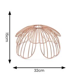 ValueLights Pink Metal Flower Easy Fit Ceiling Pendant Light Shade Lampshade - thumbnail 6