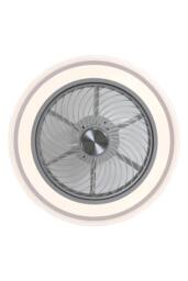 Acrylic Shade 21-Inch LED Ceiling Fan Light in White - thumbnail 5