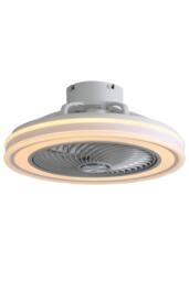 Acrylic Shade 21-Inch LED Ceiling Fan Light in White - thumbnail 4