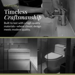 Balterley Cloakroom Floor Standing Vanity, Tap & Toilet - Gloss Grey - thumbnail 5
