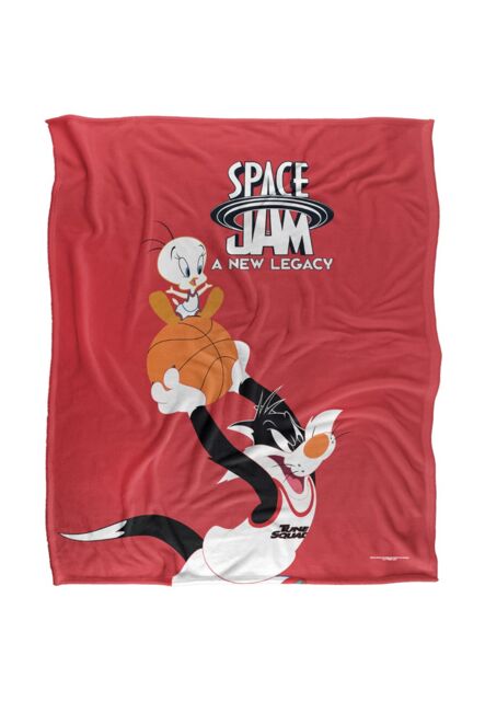 Space Jam 2 Sylvestor & Tweety Mono Color Silky Touch Super Soft Throw Blanket 152 X 127 cm in White - image 1