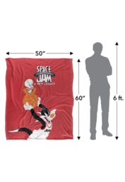 Space Jam 2 Sylvestor & Tweety Mono Color Silky Touch Super Soft Throw Blanket 152 X 127 cm in White - thumbnail 5