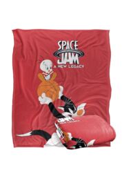 Space Jam 2 Sylvestor & Tweety Mono Color Silky Touch Super Soft Throw Blanket 152 X 127 cm in White - thumbnail 2
