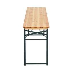 Ventryn Beer Garden Table Trestle Picnic Bistro BBQ Desk Outdoor 217 x 49CM in Brown - Size: 217 x 49 cm - thumbnail 1