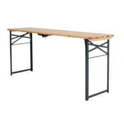 Ventryn Beer Garden Table Trestle Picnic Bistro BBQ Desk Outdoor 217 x 49CM in Brown - Size: 217 x 49 cm - thumbnail 4