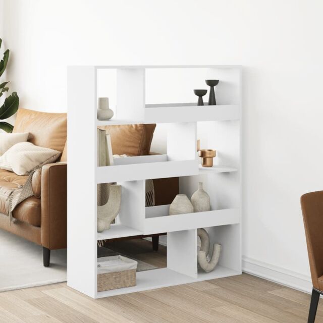 Berkfield Home Room Divider White 100x33x125.5 cm Engineered Wood - image 1