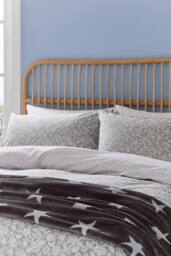 Helena Springfield 'Elmont' Cotton Duvet Cover Set in Grey - Size: Single - thumbnail 2