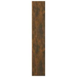 Berkfield Home Modern Book Cabinet Smoked Oak 36x30x171 cm Engineered Wood in Brown - Size: 36 x 30 x 171 cm - thumbnail 4