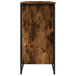 Berkfield Home Shoe Cabinet Smoked Oak 80x38x78 cm Engineered Wood - Size: 80 x 38 x 78 cm - thumbnail 5
