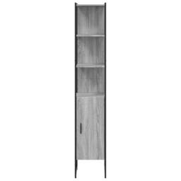 Berkfield Home Sturdy Bathroom Cabinet Grey Sonoma 33x33x185.5 cm Engineered Wood - thumbnail 6