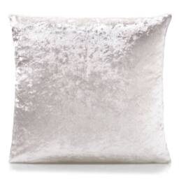 Luxury Living Crushed Velvet Cushions Set of 4 With Fibre Filled Pads in Cream - Size: 45 cm x 45 cm - thumbnail 2