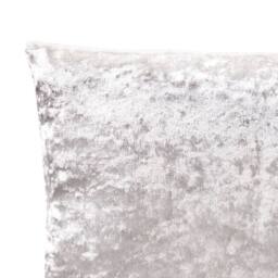 Luxury Living Crushed Velvet Cushions Set of 4 With Fibre Filled Pads in Cream - Size: 45 cm x 45 cm - thumbnail 4