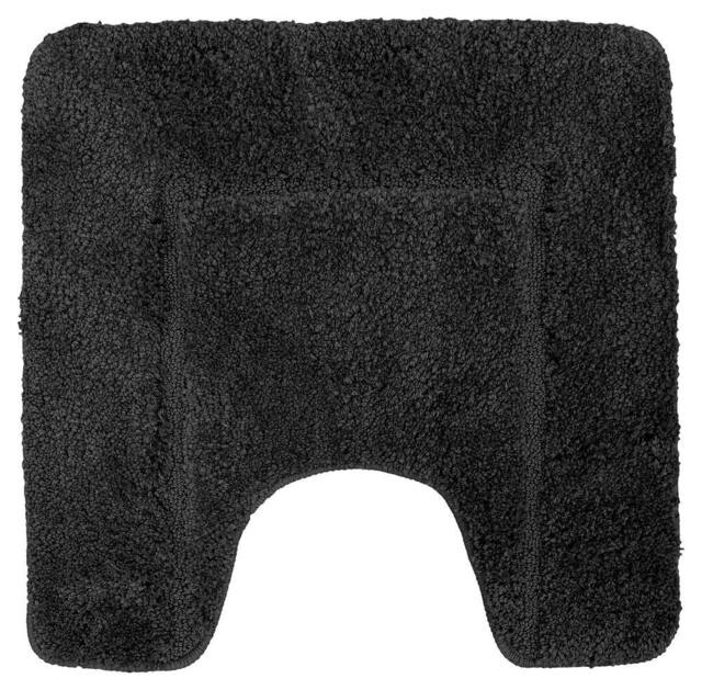 Velosso Mayfair Microfibre Cashmere Feel Bathmat - Antislip in Black - Size: Small - image 1