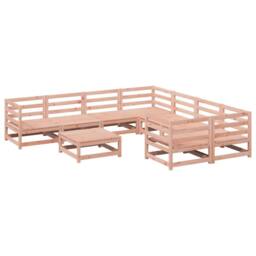 Berkfield Home 9 Piece Garden Sofa Set Solid Wood Douglas Fir in Brown - thumbnail 2