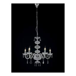 Netlighting INCANTO 5 Light Chandeliers Chrome Crystal 69x79cm in Silver - Size: 69x79 cm - thumbnail 1