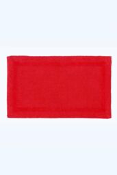 Homescapes Luxury Extra Large Bath Mat Reversible 1600GSM 100% Cotton, 70 x 120cm in Red - Size: 70 x 120 cm