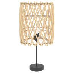 Berkfield Home Lamp Shade √ò23x28 cm Wicker in Brown - Size: 23x28 cm - thumbnail 6