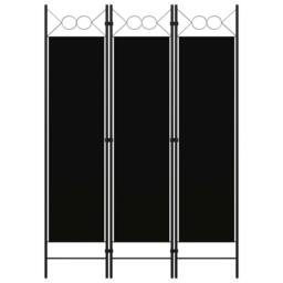 Berkfield Home 3-Panel Room Divider Black 120x180 cm - thumbnail 2