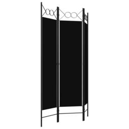 Berkfield Home 3-Panel Room Divider Black 120x180 cm - thumbnail 3