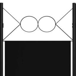 Berkfield Home 3-Panel Room Divider Black 120x180 cm - thumbnail 5