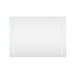 ValueLights Mirror IP44 Bathroom Demister Touch Control LED Strip 50 x 70cm Mirror Light in Silver - Size: 50 x 70 cm - thumbnail 6