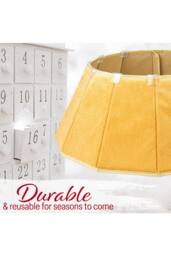 Deco Express Christmas Tree Skirt Gold Xmas Décor Decoration - thumbnail 5