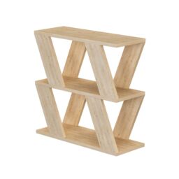 Decortie 'Lazena' Modern 3-Tier Side Coffee Table 55.4cm - Storage End Table in Natural - Size: 1 Pack - thumbnail 4