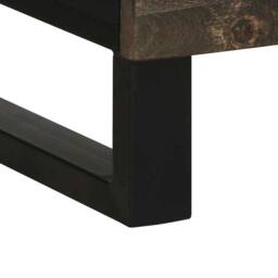 Berkfield Home Highboard Black 60x33x100 cm Solid Wood Mango - Size: 60 x 33 x 100 cm - thumbnail 8