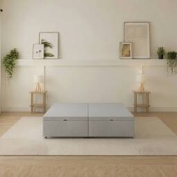 Sloomy Our Ottoman Base Silver Naples With Open End Storage - Size: Small Double - thumbnail 2
