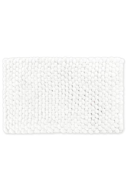 Allure Bath Fashions Bobbi Giant Bobble Bath Mat in White - image 1