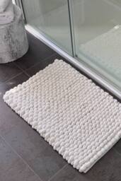 Allure Bath Fashions Bobbi Giant Bobble Bath Mat in White - thumbnail 5