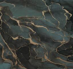 Superfresco Easy Marble Teal Gold Print To Order 3m x 2.8m Mural in Blue - thumbnail 2