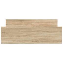 Berkfield Home Bed Frame with Headboard & Footboard Sonoma Oak 140x190 cm in Light Tan - thumbnail 5