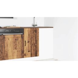 Berkfield Home Sink Base Cabinet Lucca Old Wood Engineered Wood in Brown - thumbnail 4