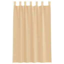 Berkfield Home Voile Curtains with Loops 2 pcs Sand 140x175 cm in Brown - thumbnail 4