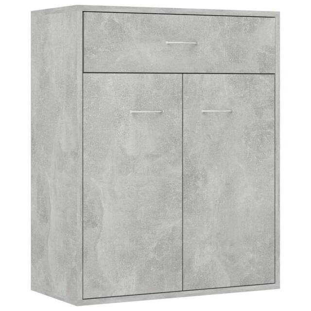 Berkfield Home Sideboard Concrete Grey 60x30x75 cm Engineered Wood - Size: 60 x 30 x 75 cm - image 1
