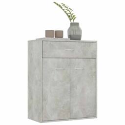Berkfield Home Sideboard Concrete Grey 60x30x75 cm Engineered Wood - Size: 60 x 30 x 75 cm - thumbnail 4